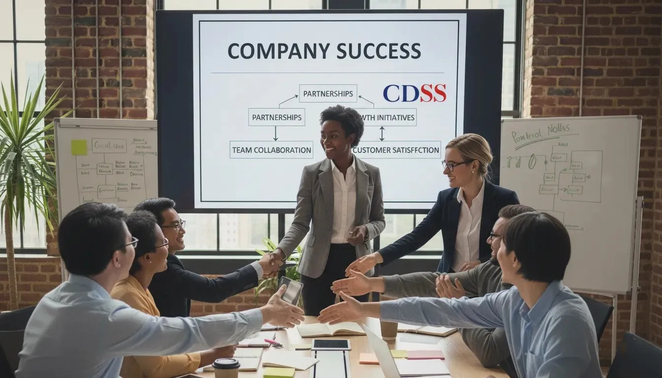 Business success and growth chart